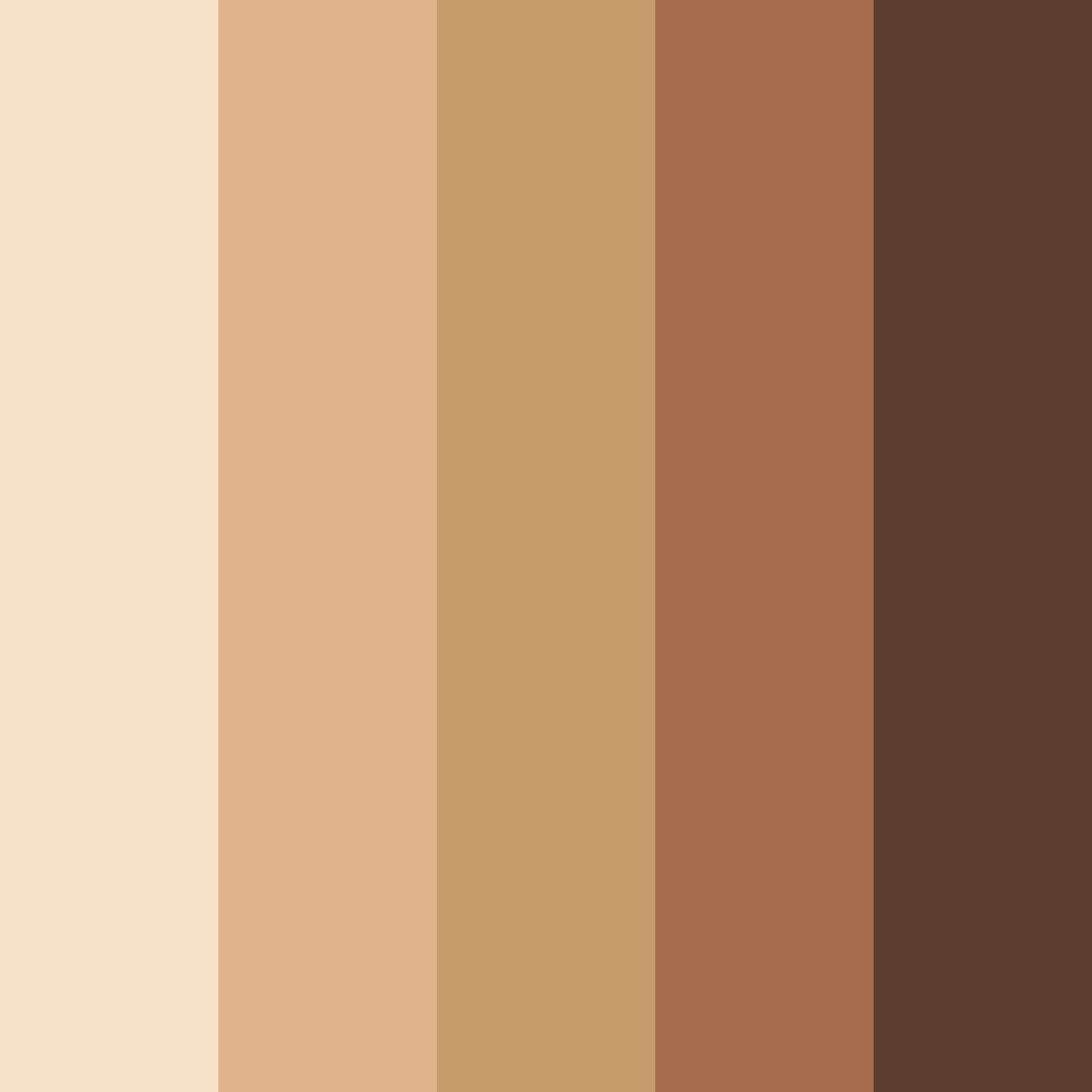 Download caramel brown delight color palette PNG image (square)
