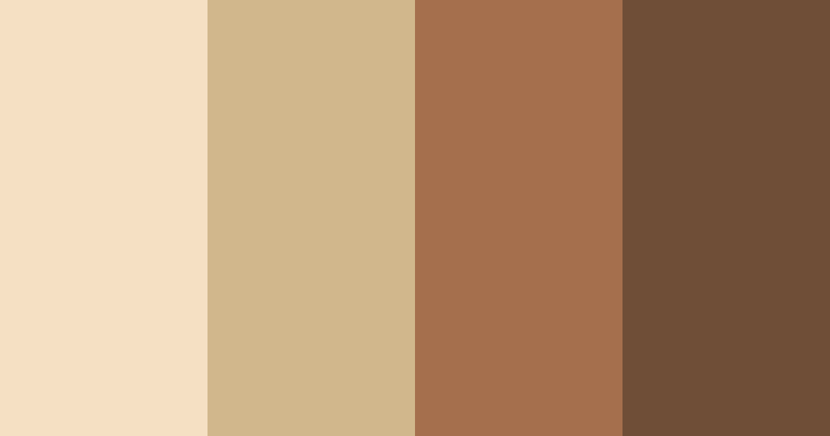 Download toasted almond bliss color palette PNG image (landscape)