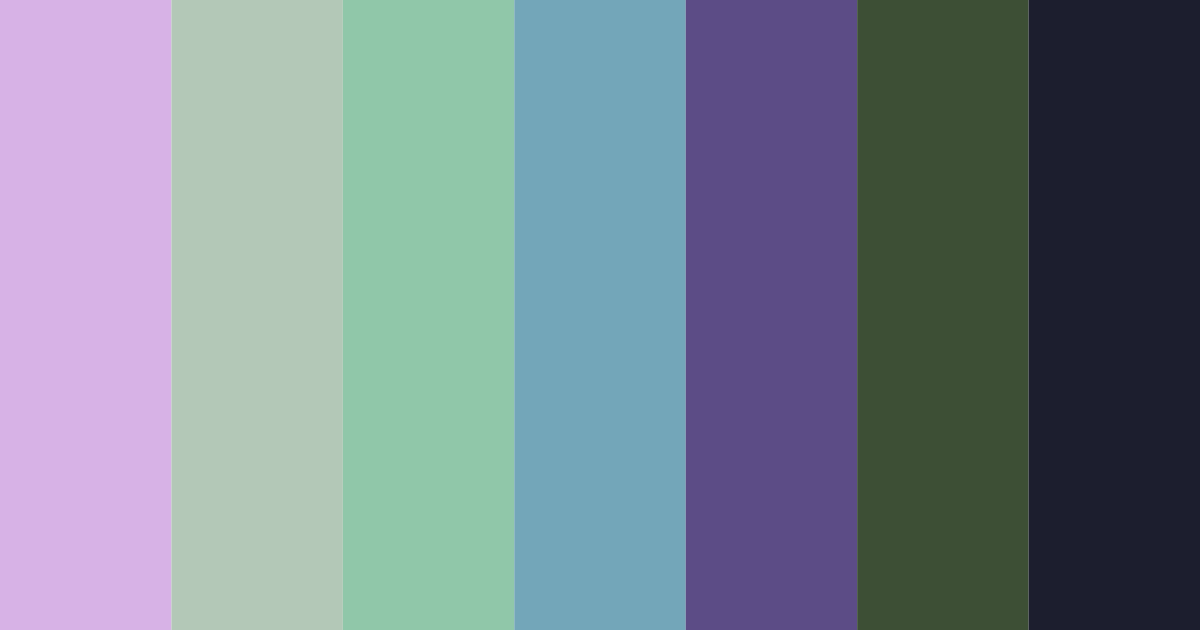 Download enchanted garden color palette PNG image (landscape)