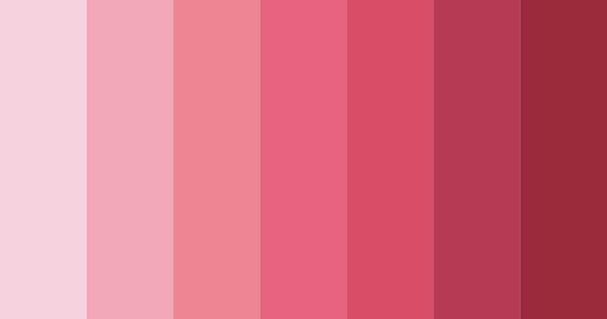 Download dark pink shades color palette PNG image (landscape)