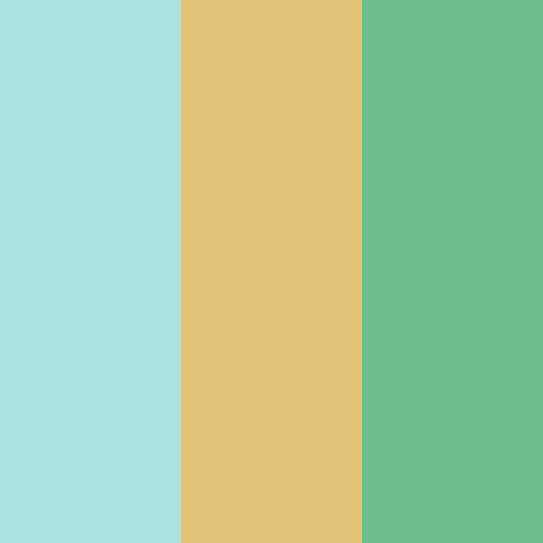 Download turquoise garden color palette PNG image (square)