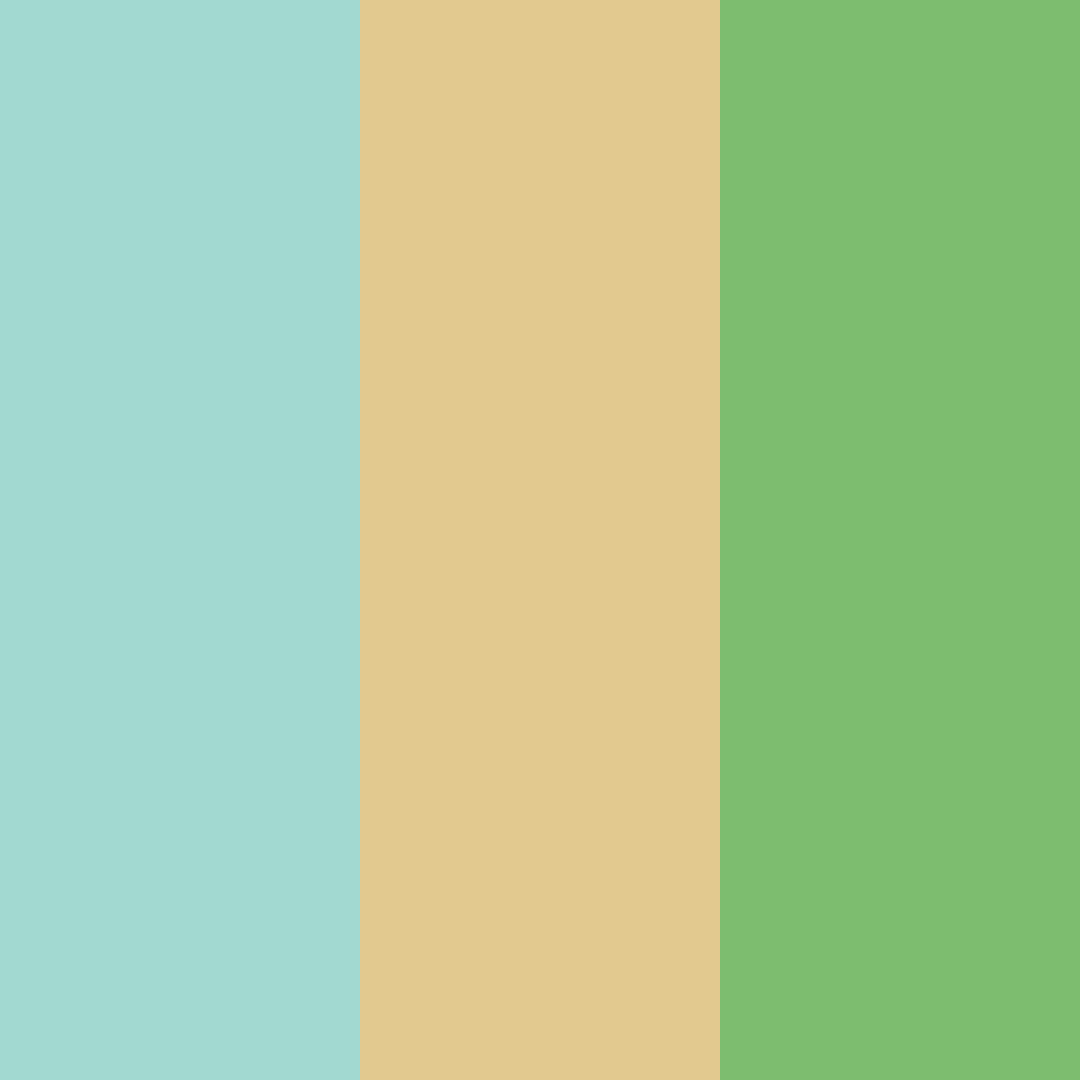 Download turquoise gold green color palette PNG image (square)