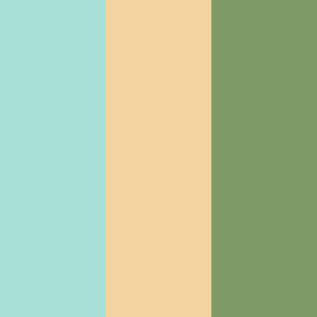 Download turquoise and gold harmony color palette PNG image (square)