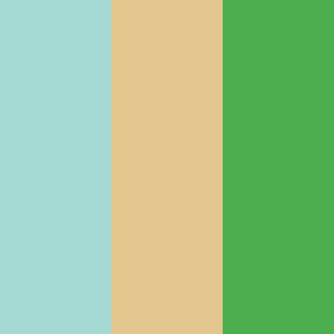 Download turquoise gold green color palette PNG image (square)