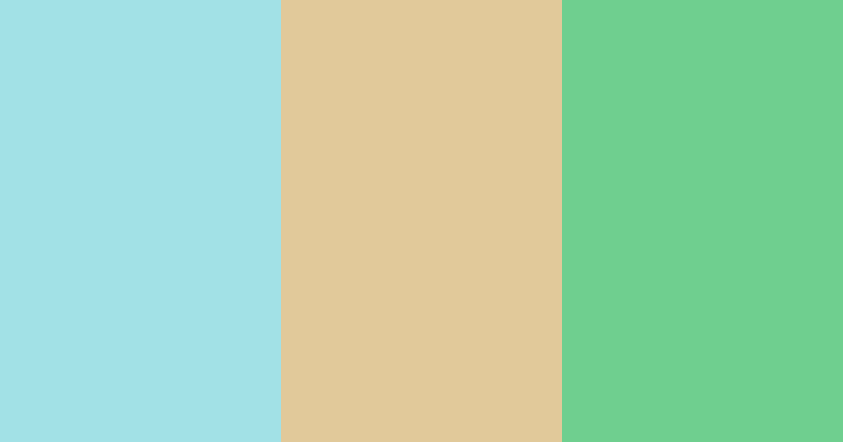 Download turquoise gold green color palette PNG image (landscape)