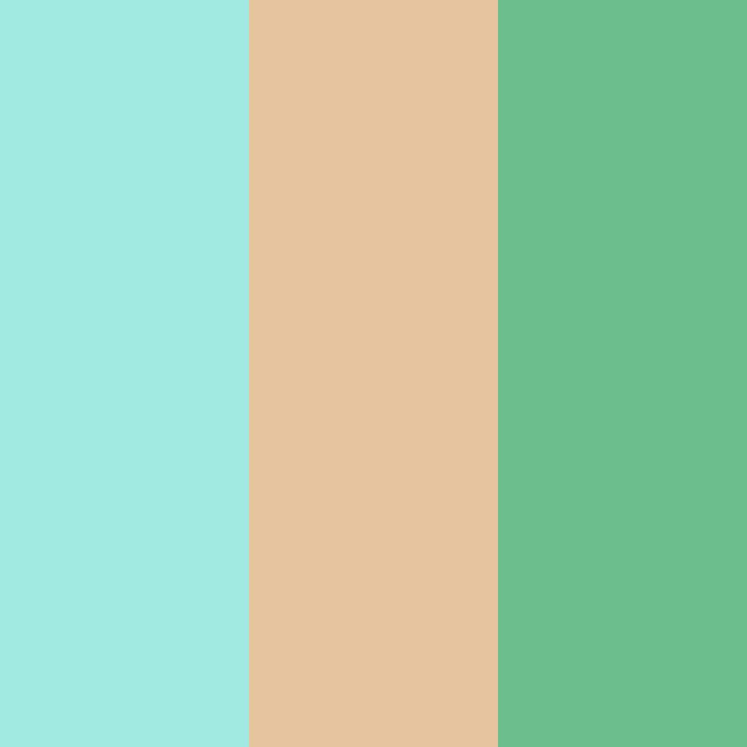 Download turquoise and gold harmony color palette PNG image (square)