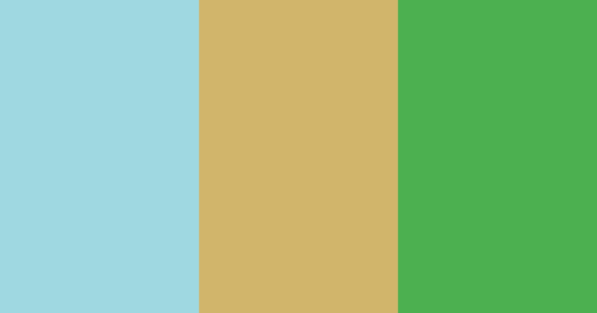 Download turquoise and gold color palette PNG image (landscape)