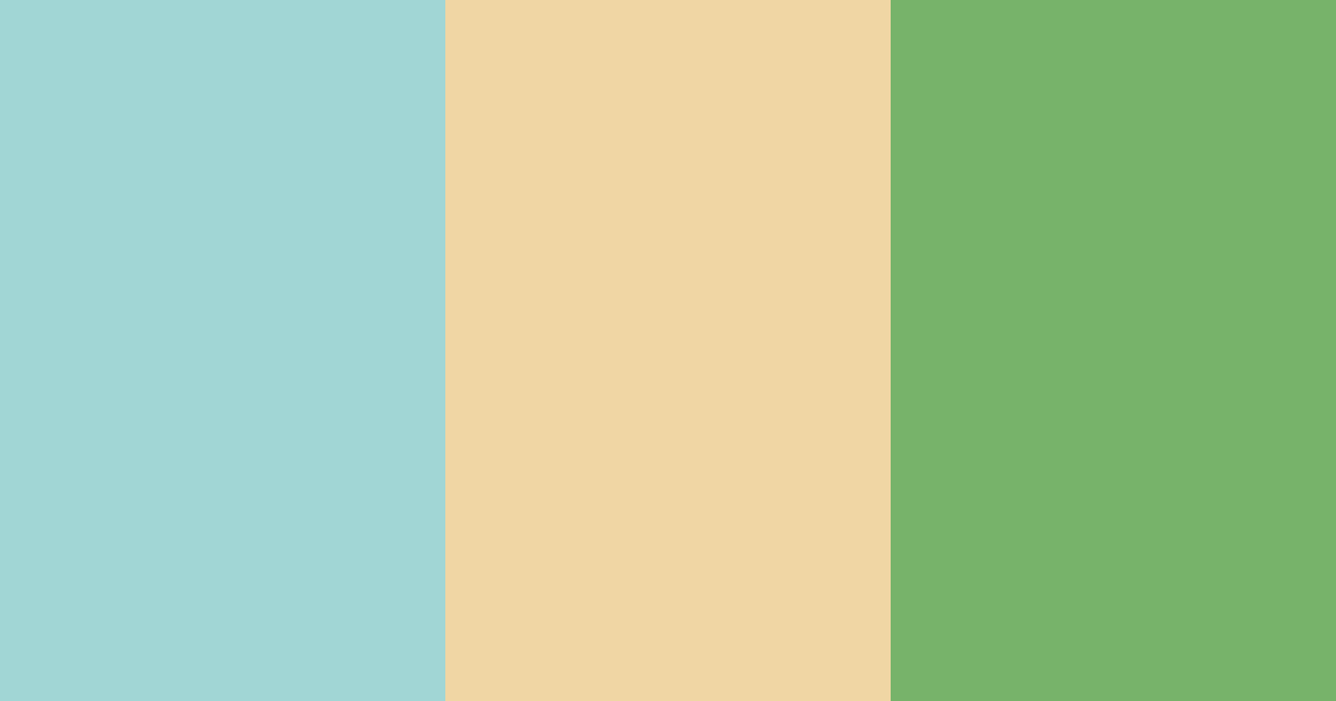 Download turquoise and gold harmony color palette PNG image (landscape)