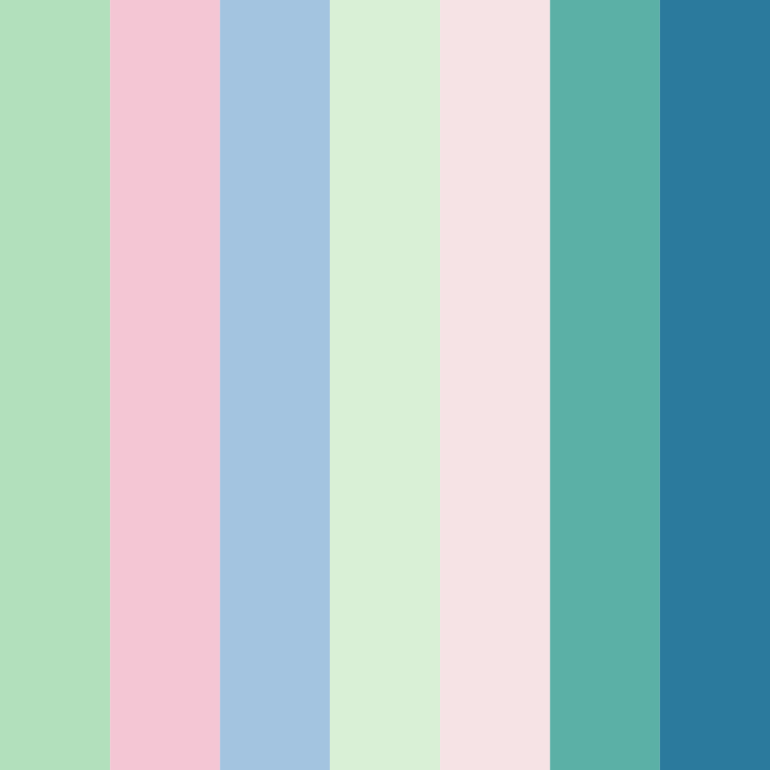 Download whimsical breeze color palette PNG image (square)