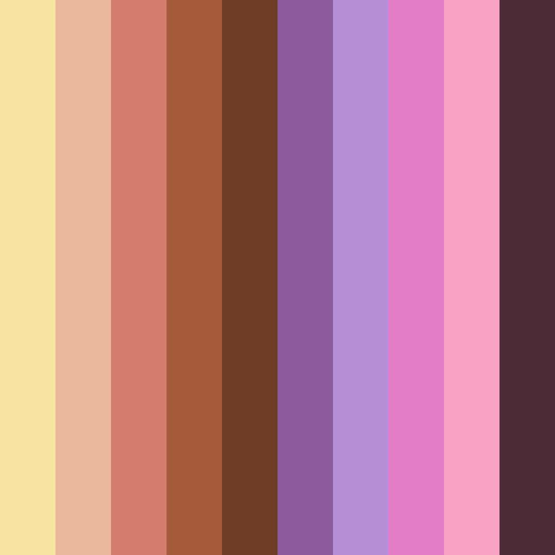 Download brown and purple delight color palette PNG image (square)