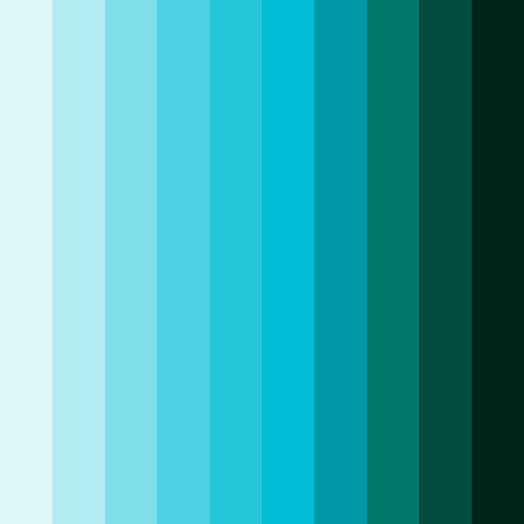Download emerald dreams and celestial whispers color palette PNG image (square)