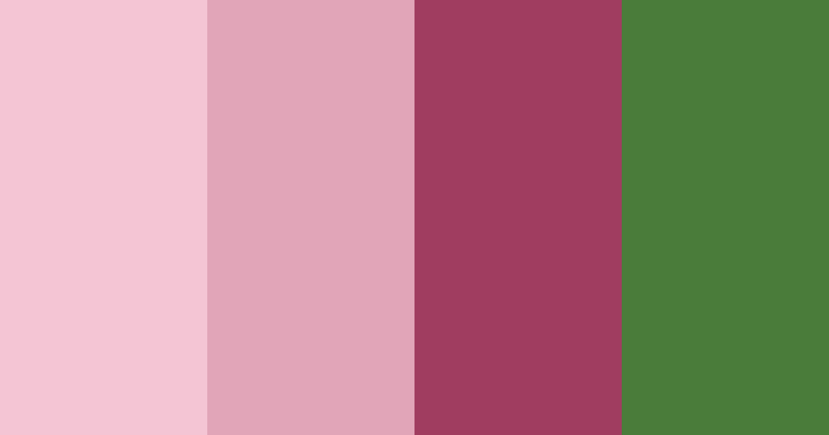 Download blossoming harmony color palette PNG image (landscape)