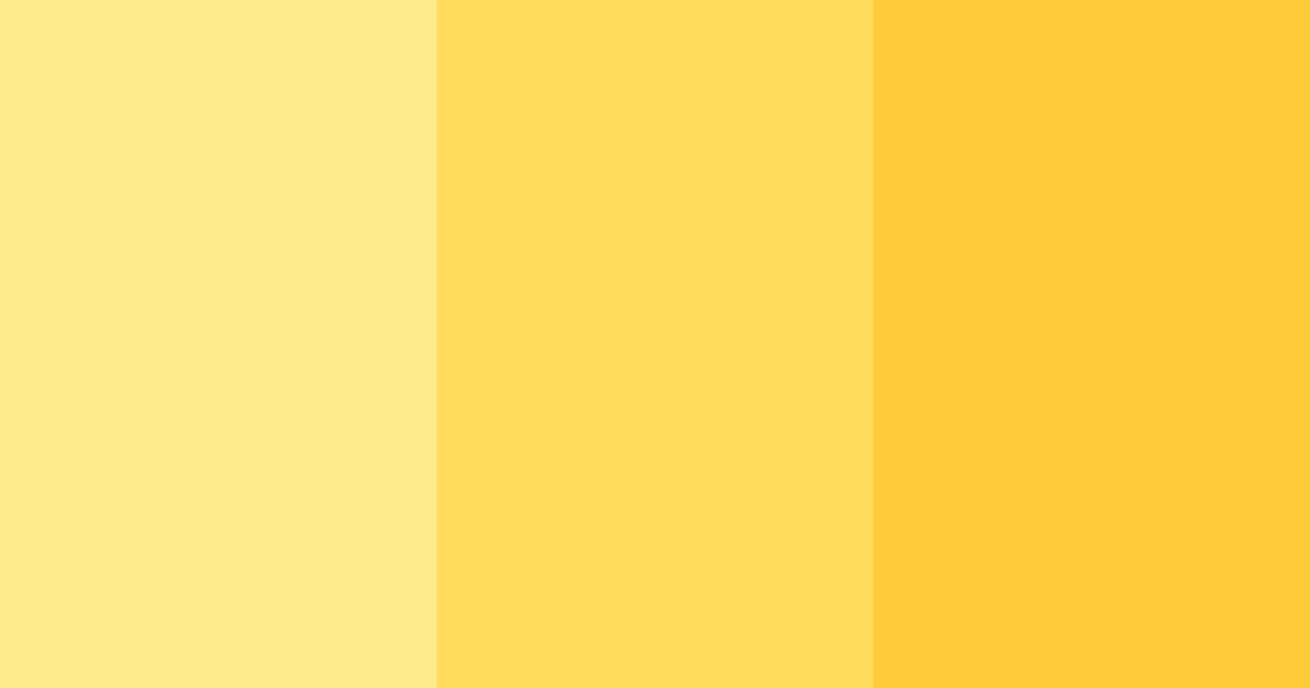 Download sunny yellow color palette PNG image (landscape)