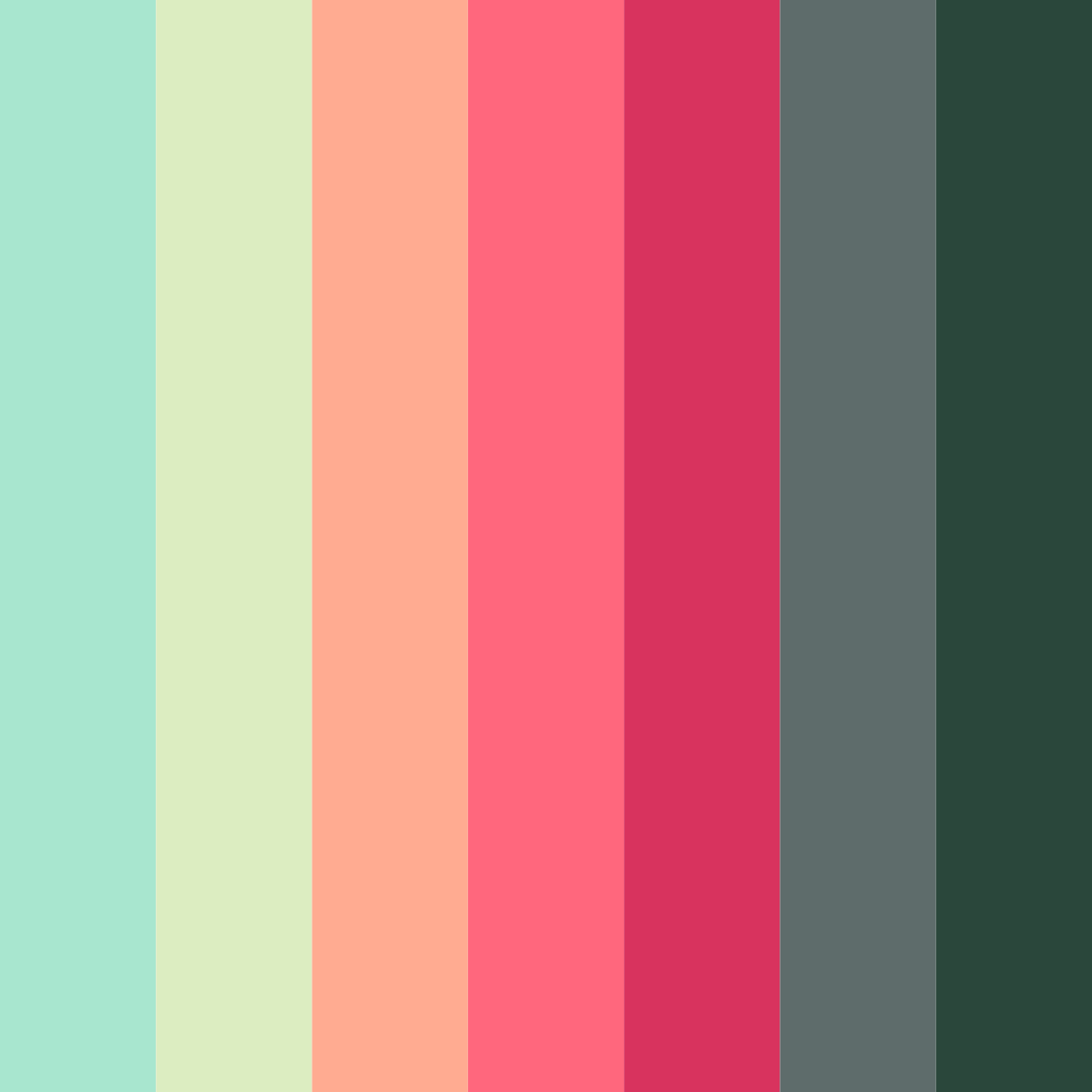 Download verdant dreamscape color palette PNG image (square)