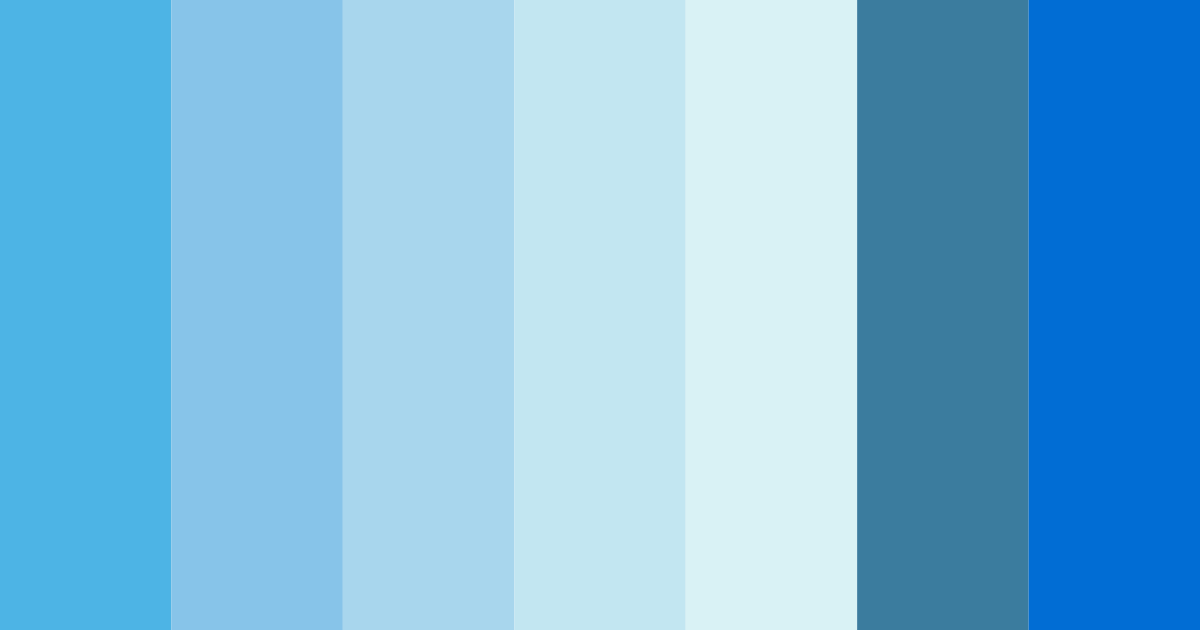 Download blue serenity color palette PNG image (landscape)