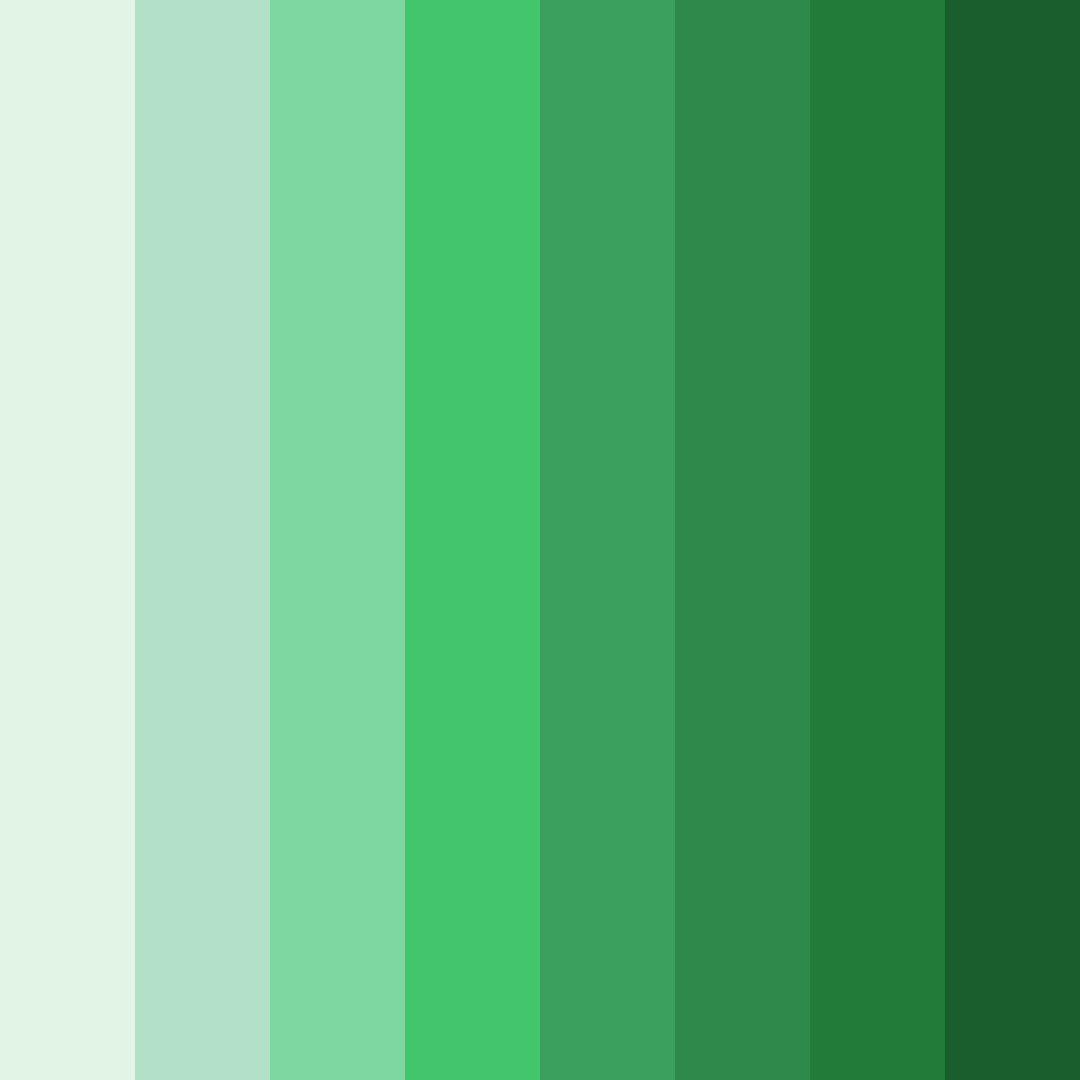 Download galactic greenery color palette PNG image (square)