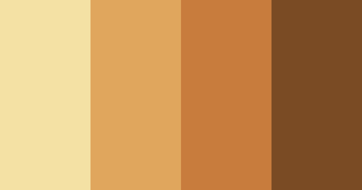 Download khaki orange color palette PNG image (landscape)