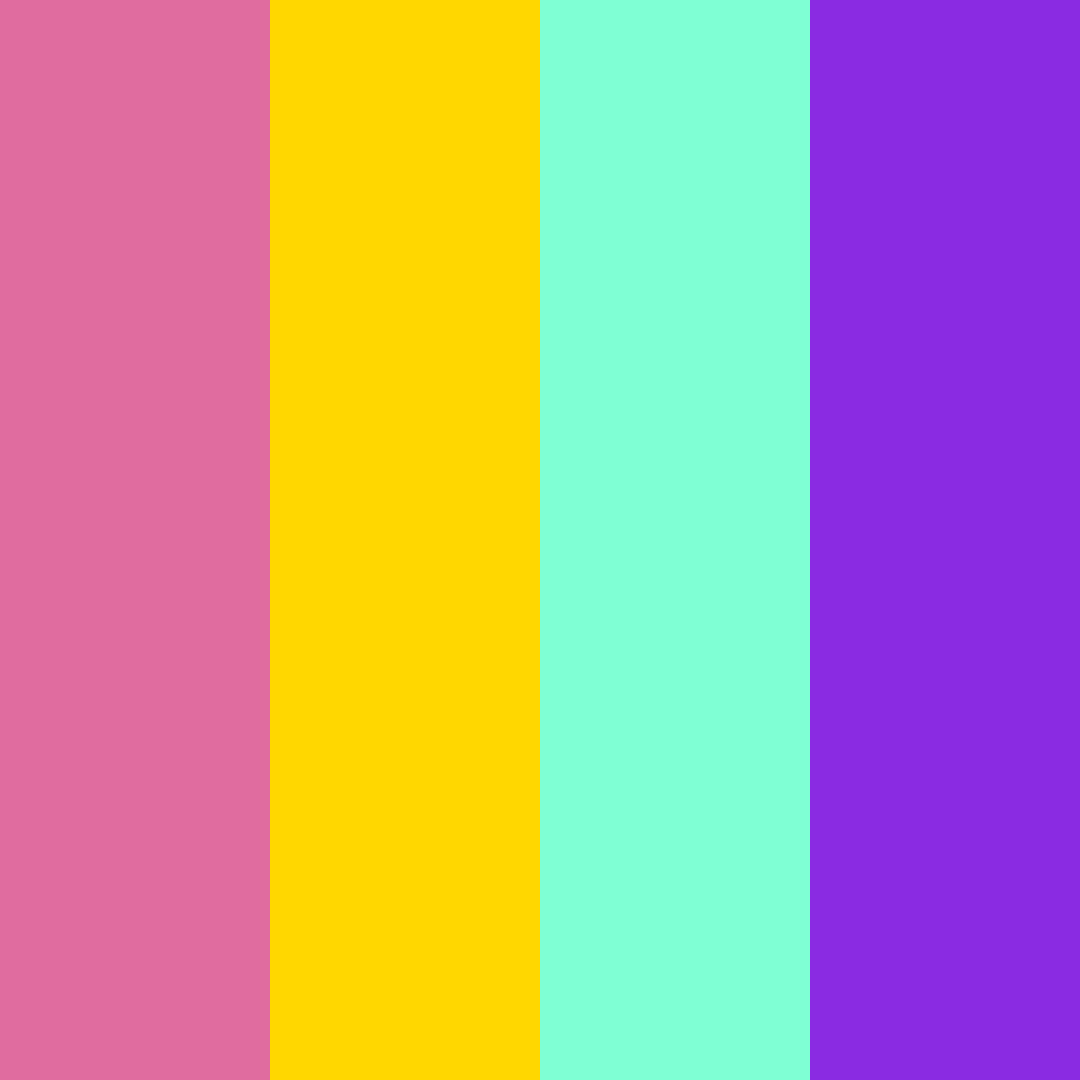 Download candy pop jewel color palette PNG image (square)