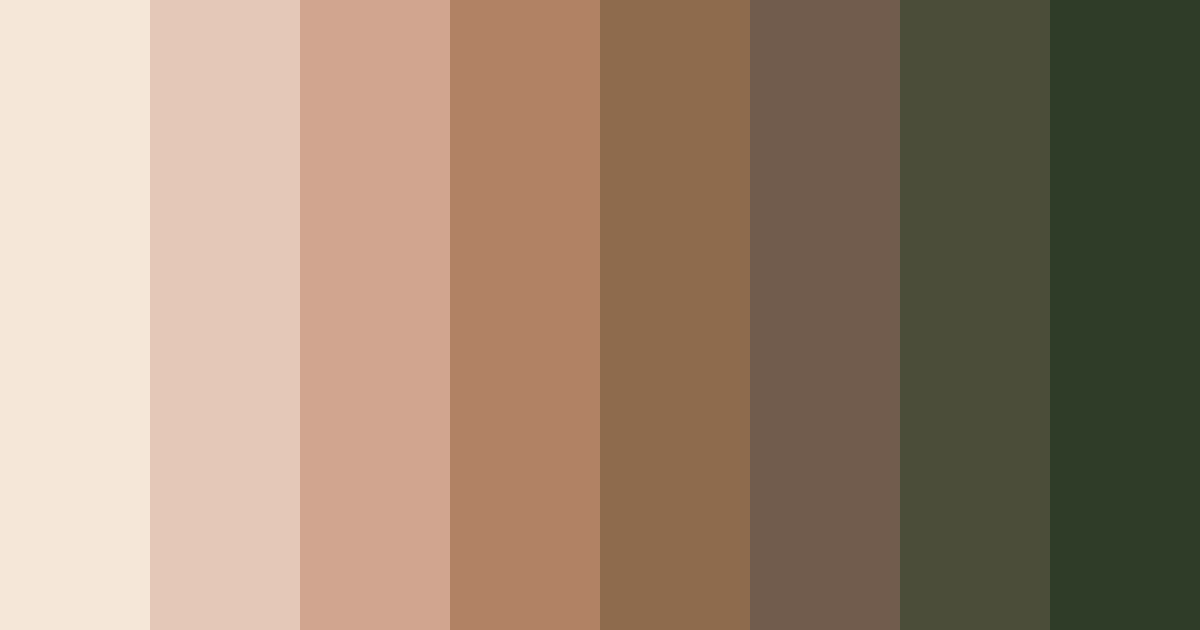 Brown Herbs Color Palette - ColorDrop