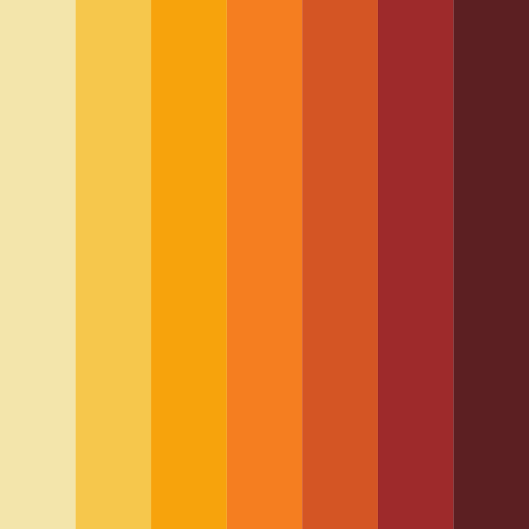 Download harvest sunset color palette PNG image (square)