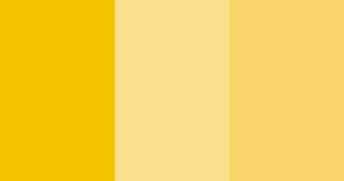 Download yellow sunshine color palette PNG image (landscape)