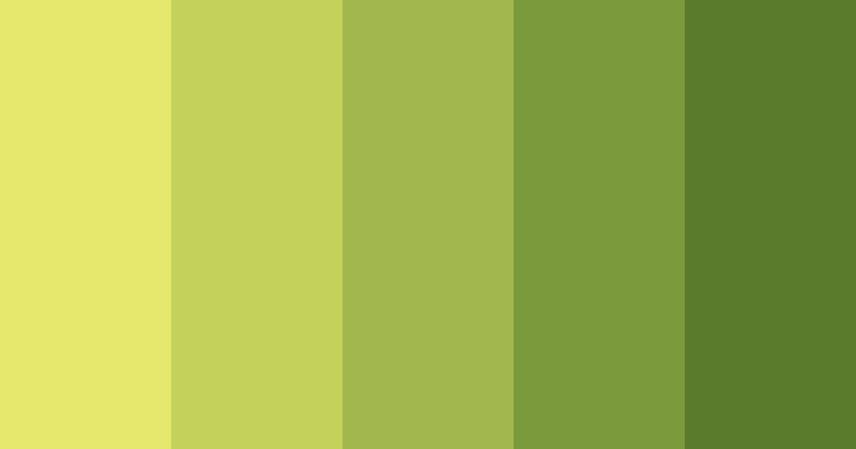 Download shades of yellow color palette PNG image (landscape)