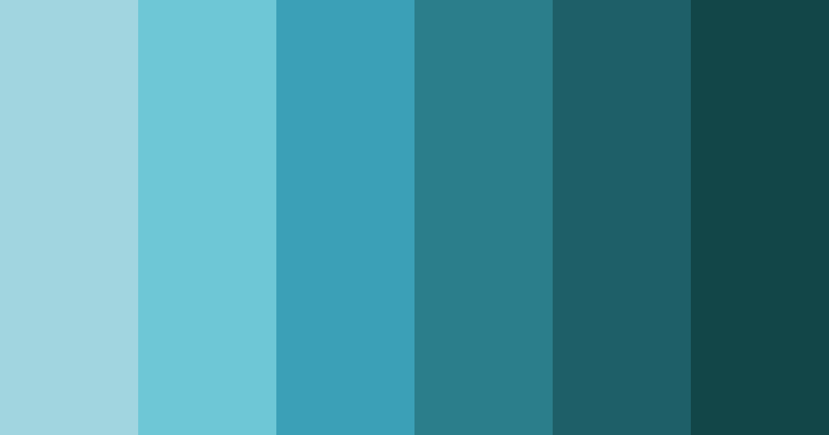 Download teal tide color palette PNG image (landscape)