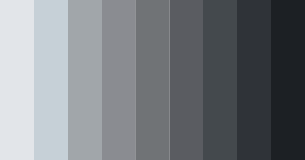 Download metallic gray color palette PNG image (landscape)