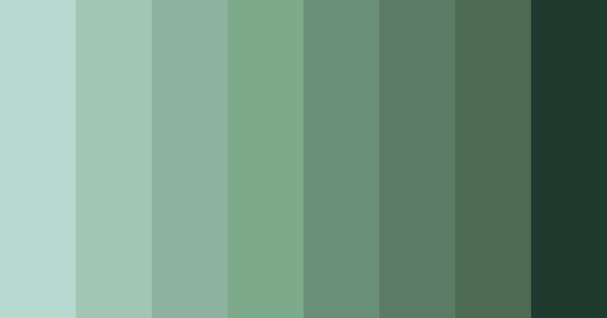 Download deep green color palette PNG image (landscape)