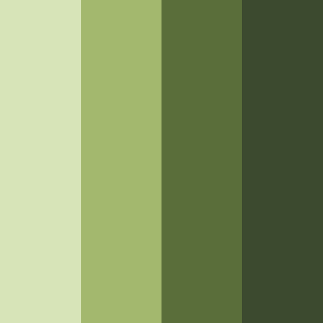 Download dark olive green shades color palette PNG image (square)