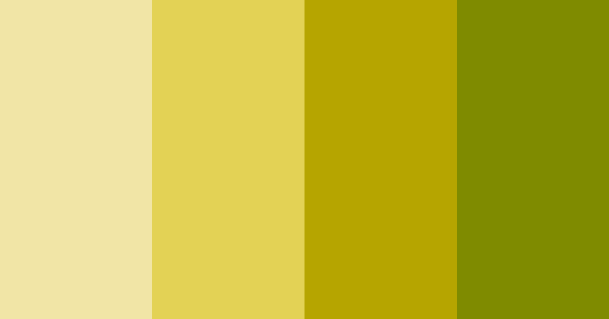 Download shades of yellow color palette PNG image (landscape)