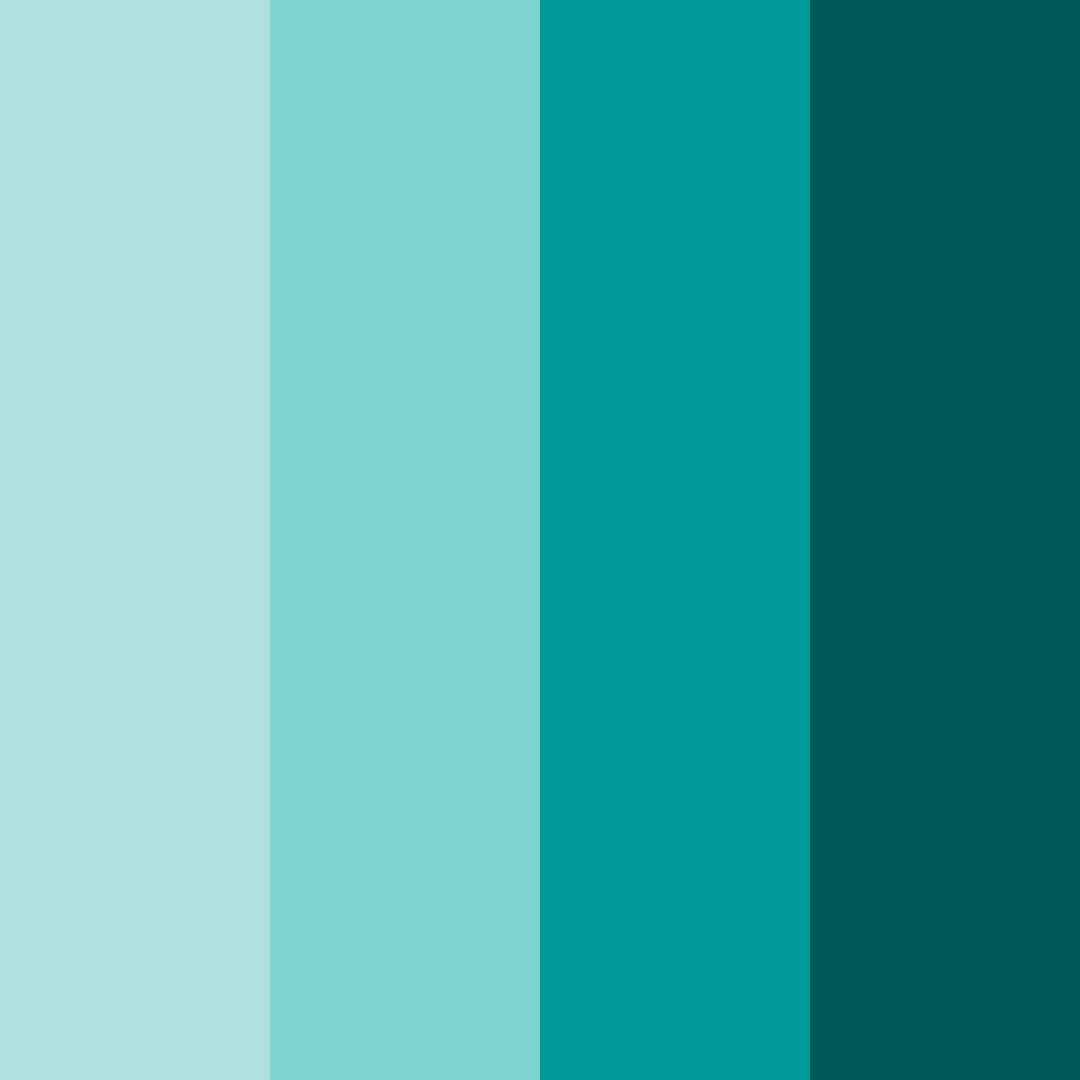 Download aqua serenity color palette PNG image (square)