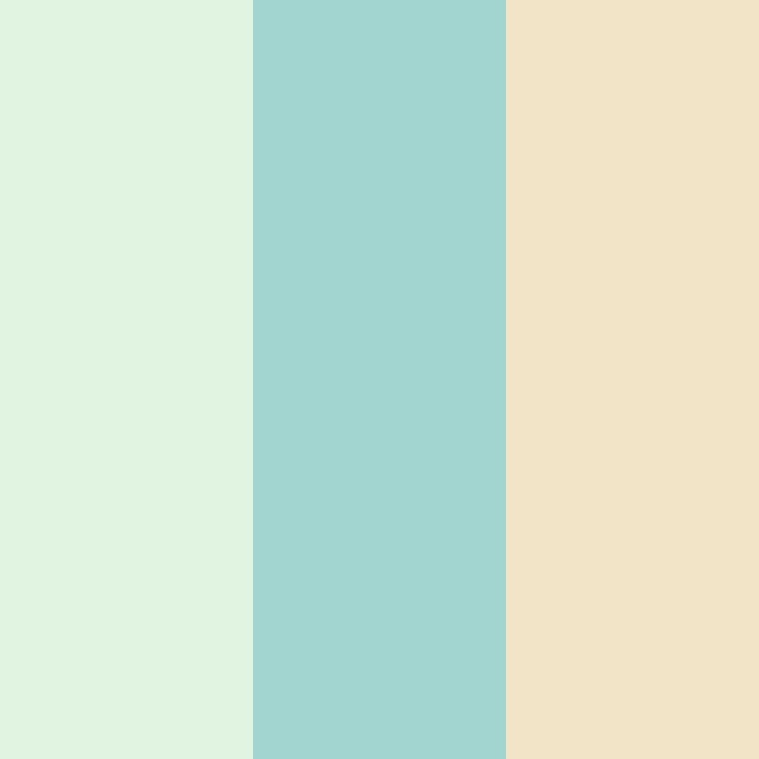 Download soft green and teal color palette PNG image (square)