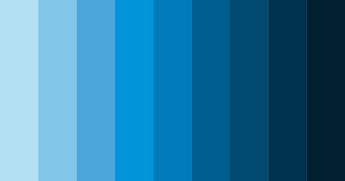 Download blue ocean depths color palette PNG image (landscape)