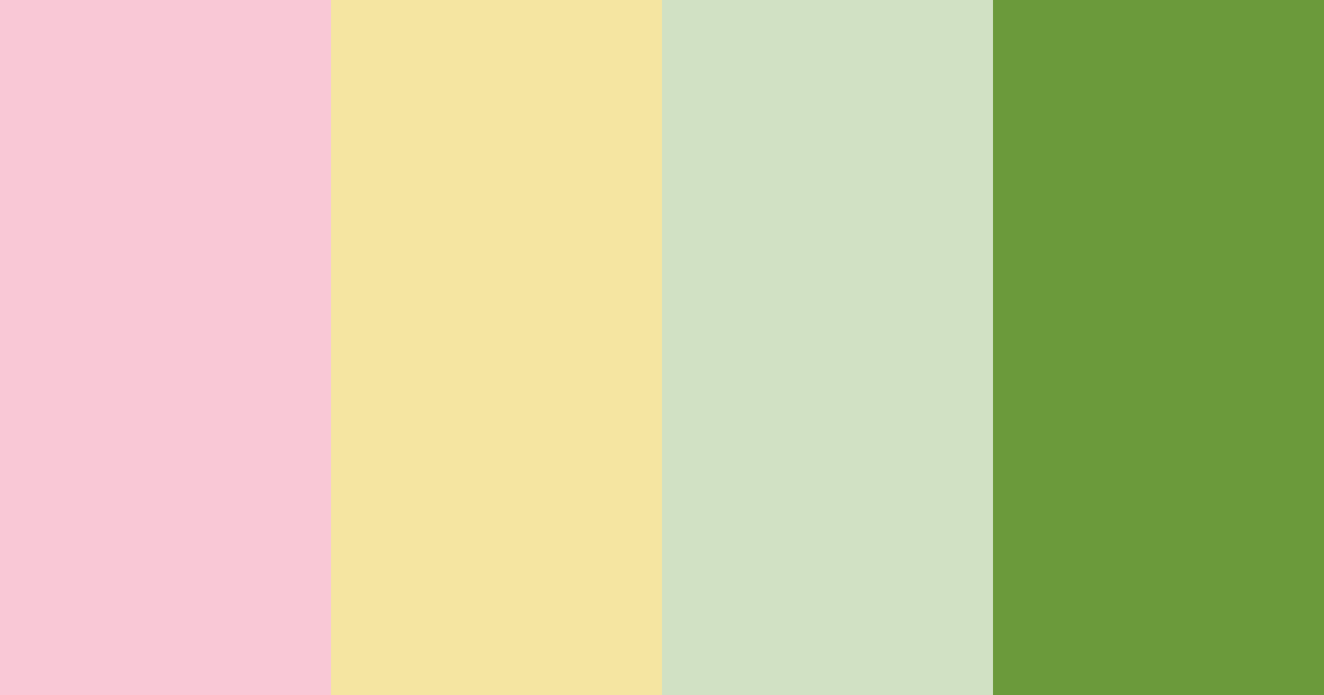 Download pink green yellow color palette PNG image (landscape)