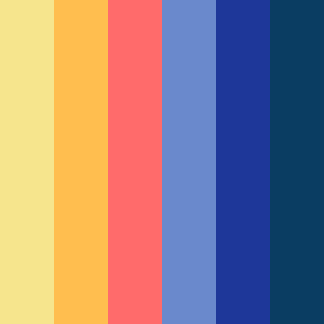 Download sailor's sunrise color palette PNG image (square)