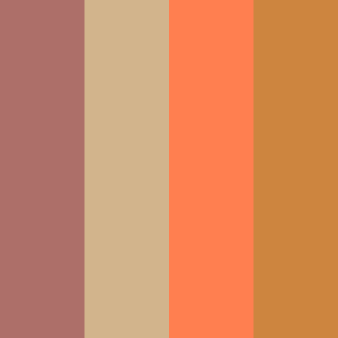 Download autumn harvest color palette PNG image (square)