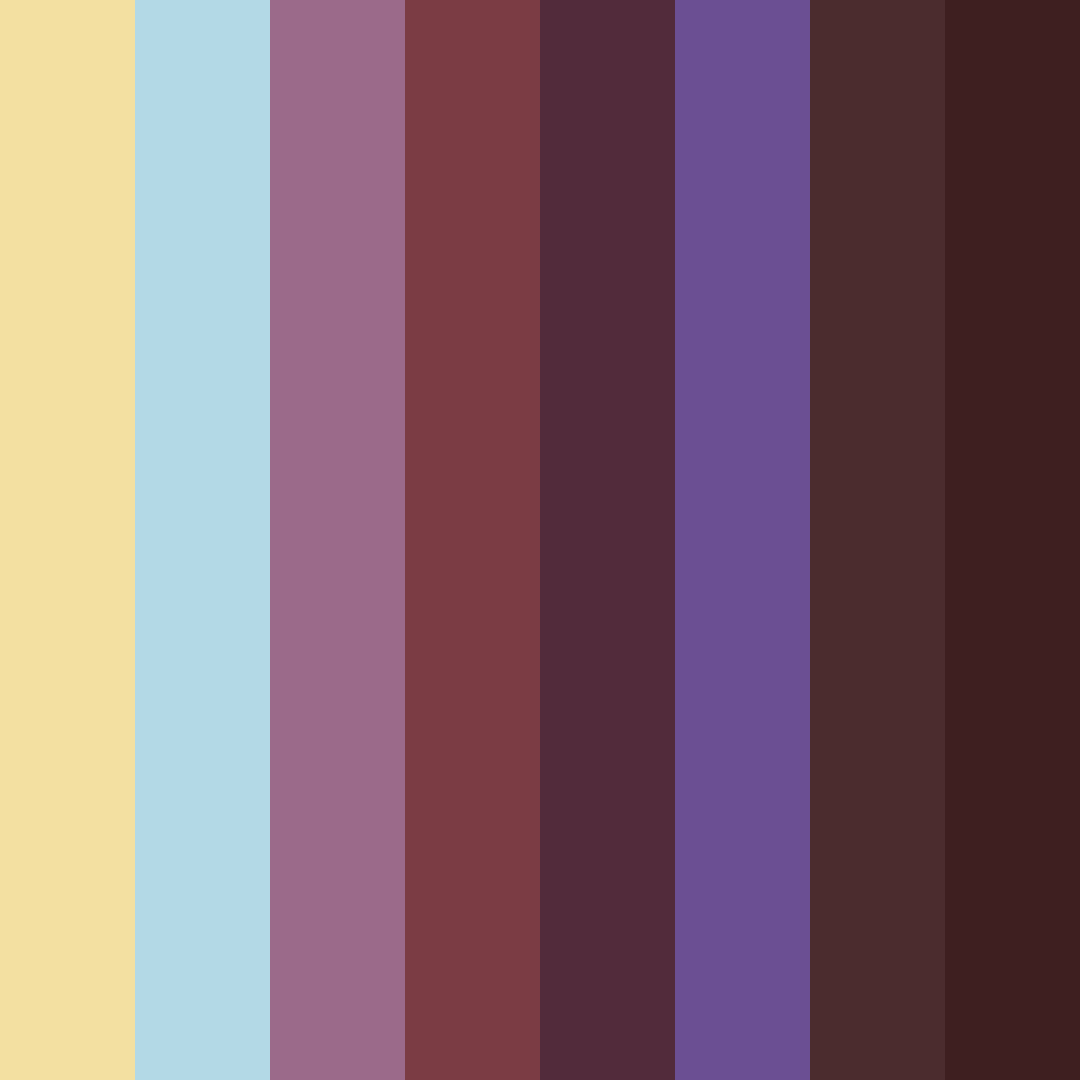 Download maroon and baby blue dream color palette PNG image (square)