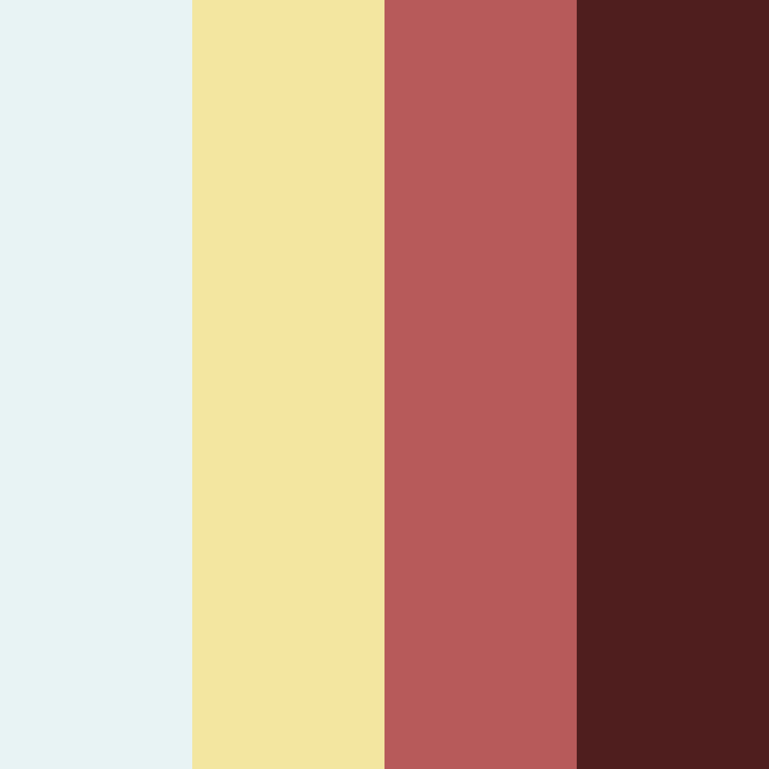 Download deep red and blue dream color palette PNG image (square)