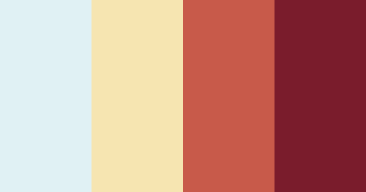 Download crimson dawn serenade color palette PNG image (landscape)