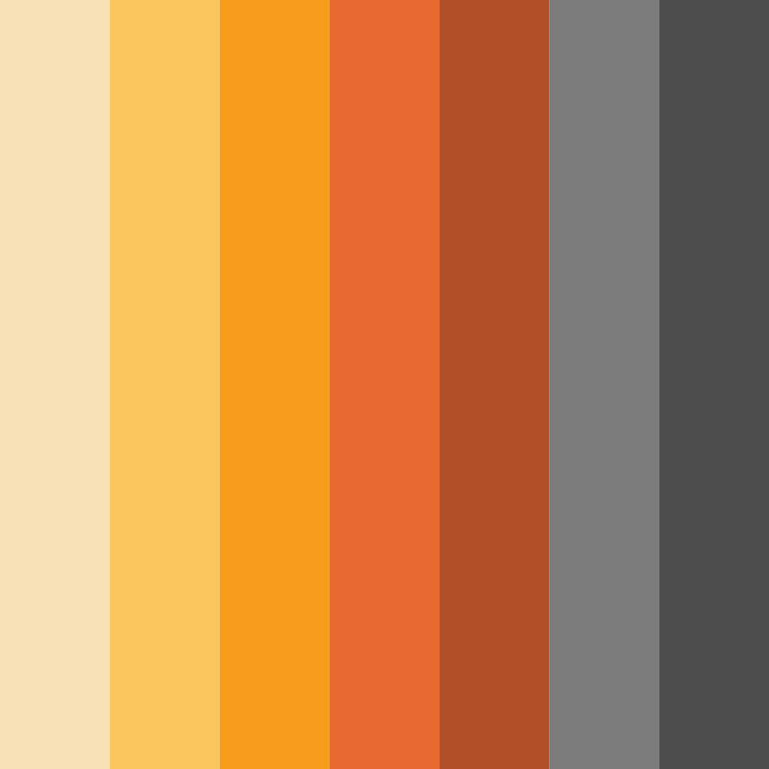 Download citrus twilight color palette PNG image (square)