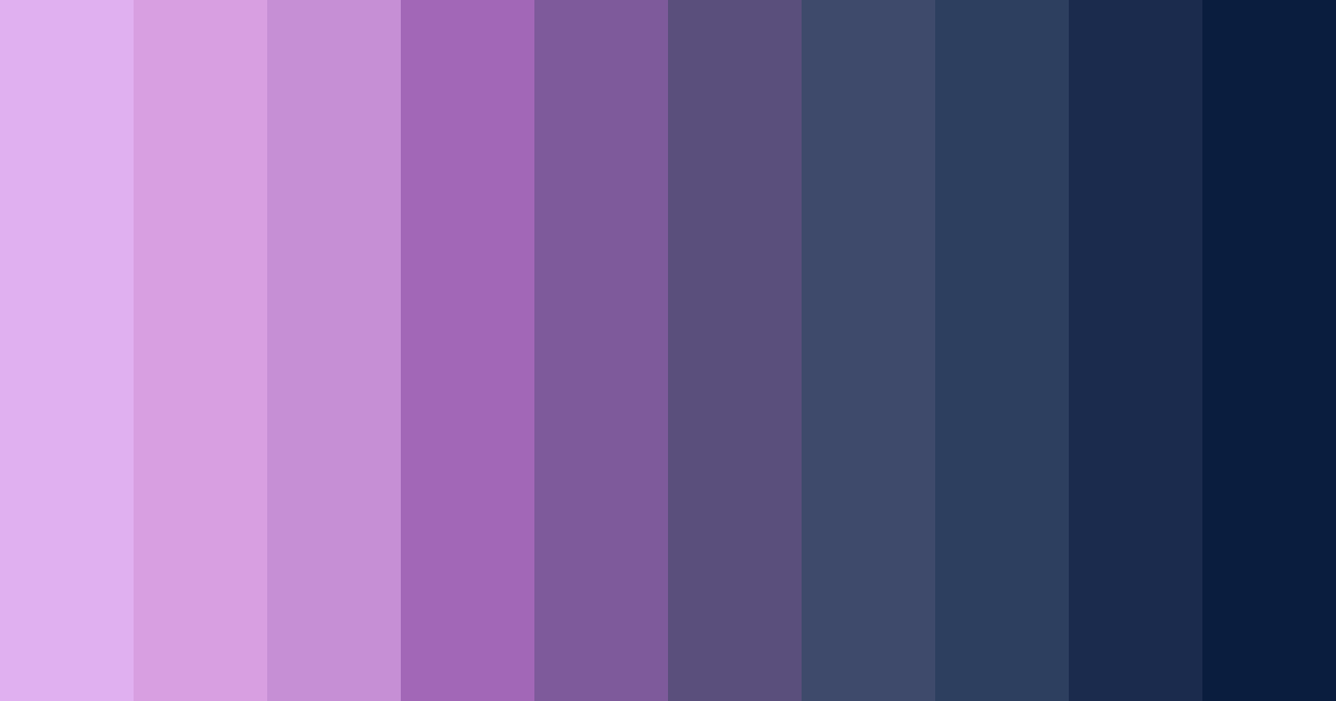 Download purple galaxy color palette PNG image (landscape)