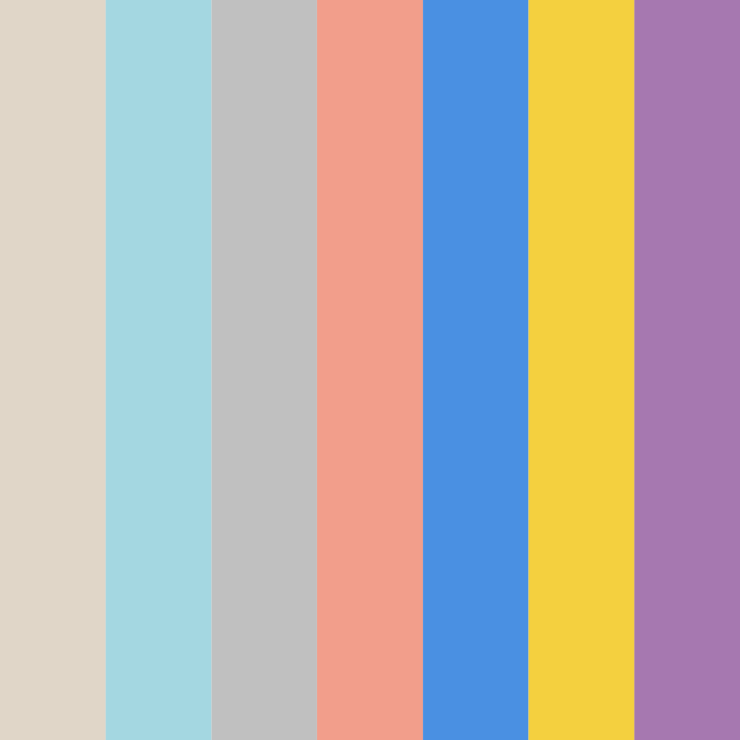 Download turquoise dream color palette PNG image (square)