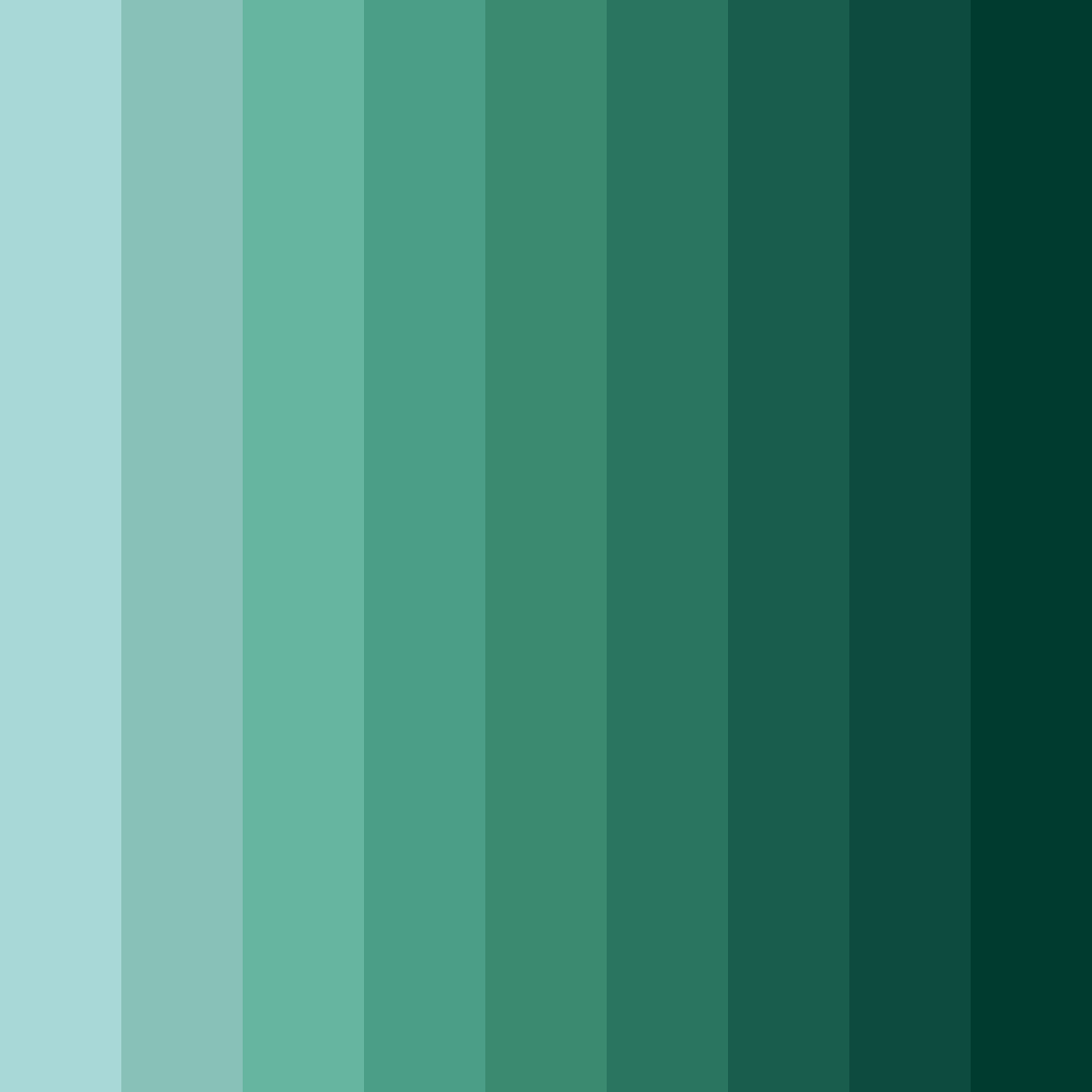 Download emerald whisper color palette PNG image (square)