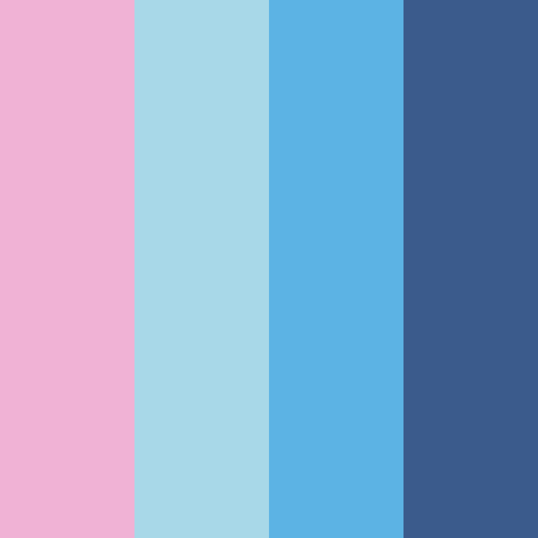 Download pink blue ballet color palette PNG image (square)