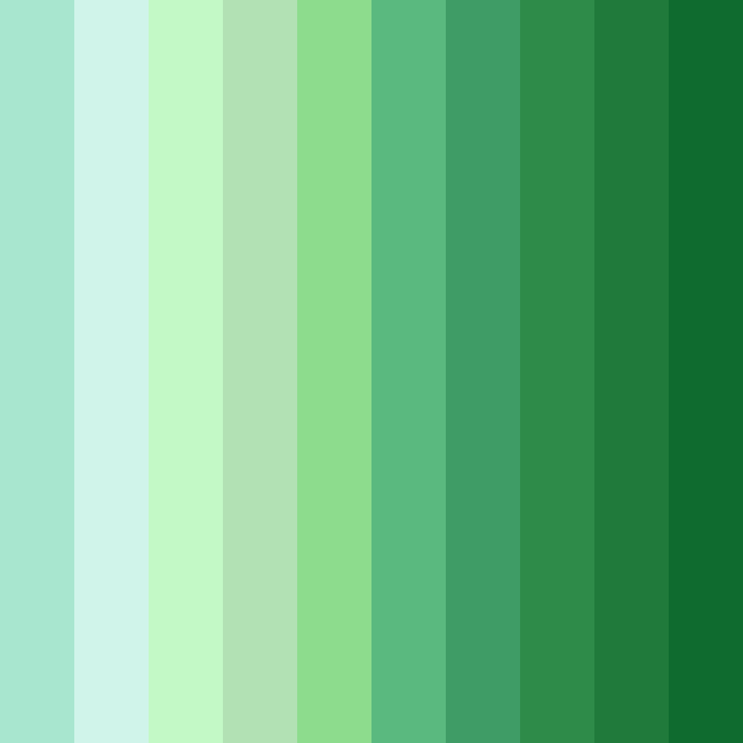 Download emerald serenity color palette PNG image (square)