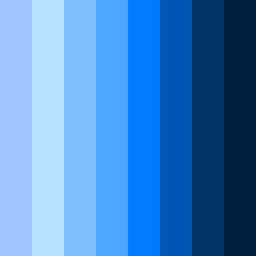 Download bright blue color palette PNG image (square)