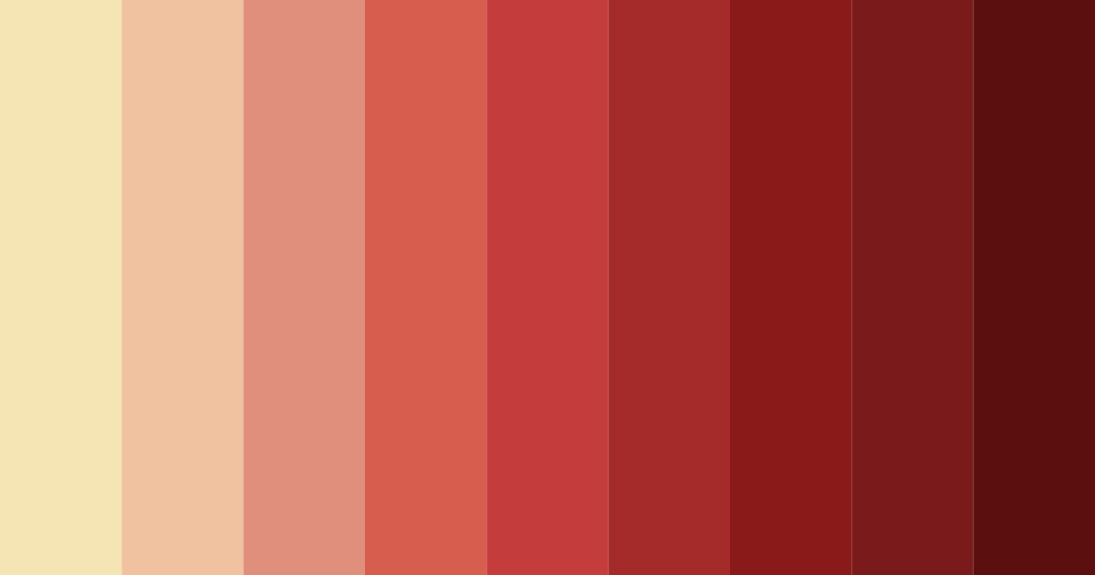 Download cinnamon sunset color palette PNG image (landscape)
