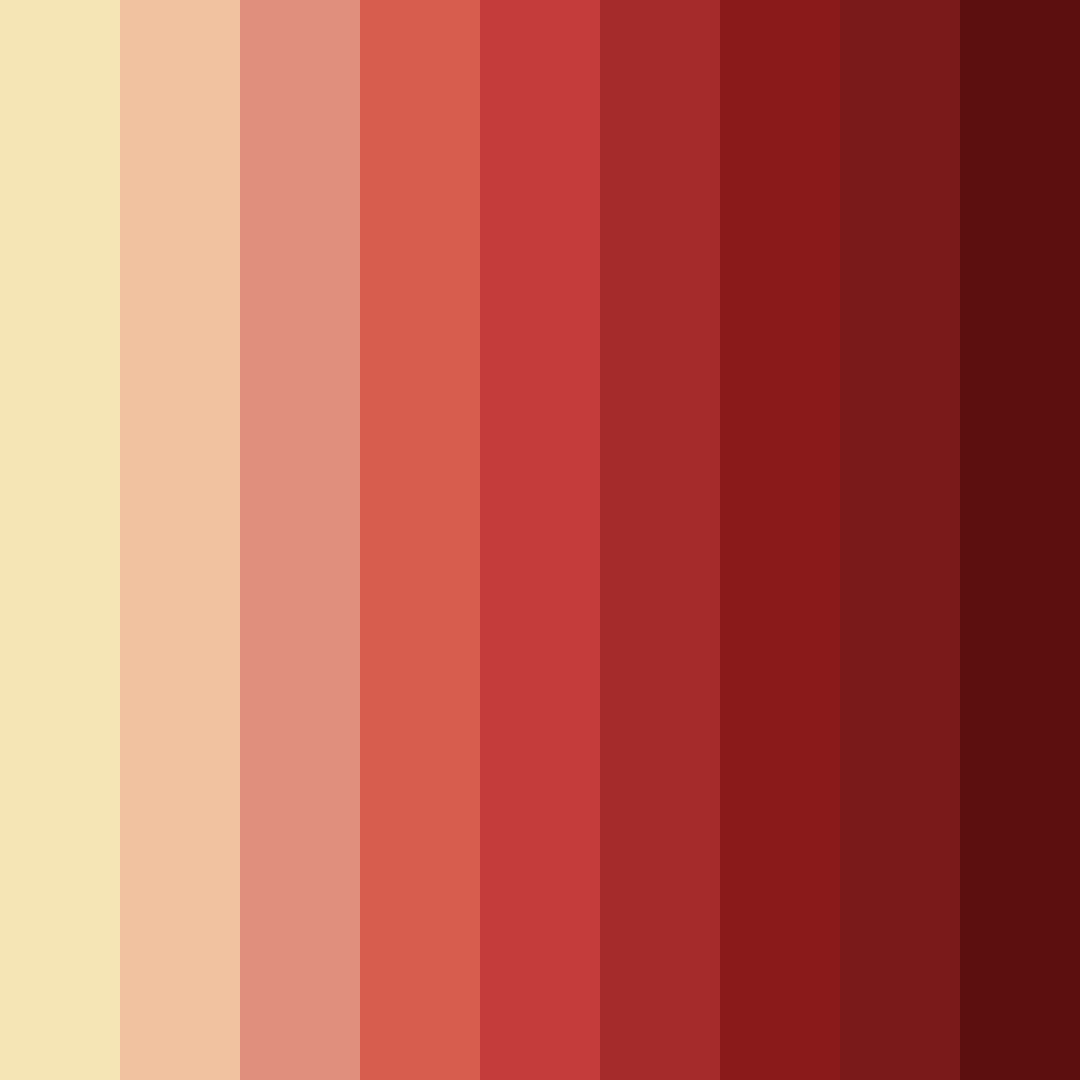 Download cinnamon sunset color palette PNG image (square)
