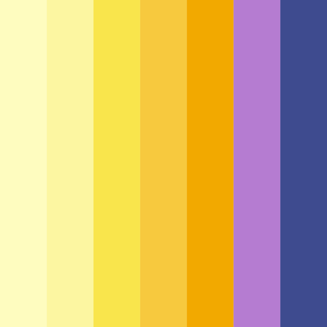 Download yellow to blue spectrum color palette PNG image (square)